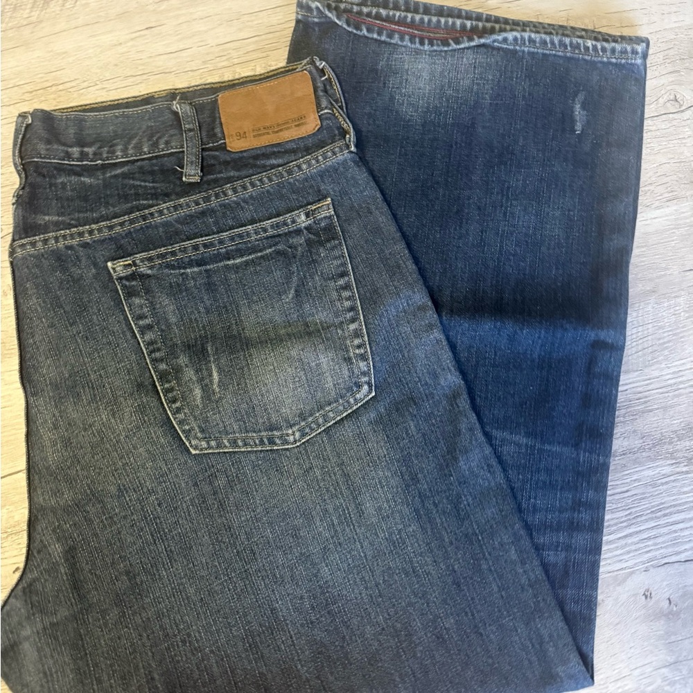 Men’s Old Navy Loose Fit Jeans Straight Leg Dark Denim 40x30